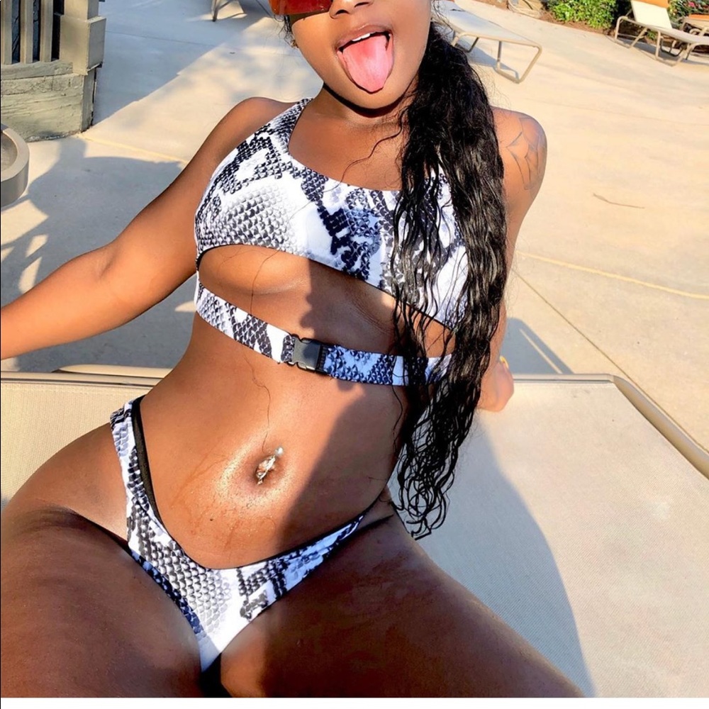 Snake skin swimsuit